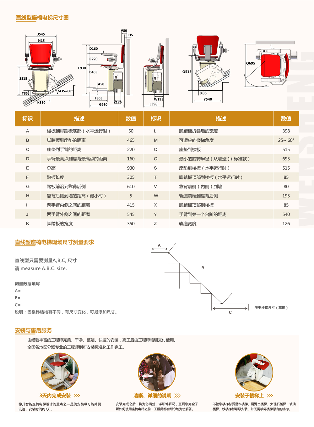 <a href='/product/' class='keys' title='点击查看关于座椅电梯的相关信息' target='_blank'>座椅电梯</a>参数